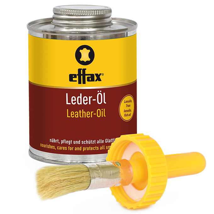 effax® - Leder-Öl - Feuchtigkeitsschutz für Glattleder - mit Pinsel