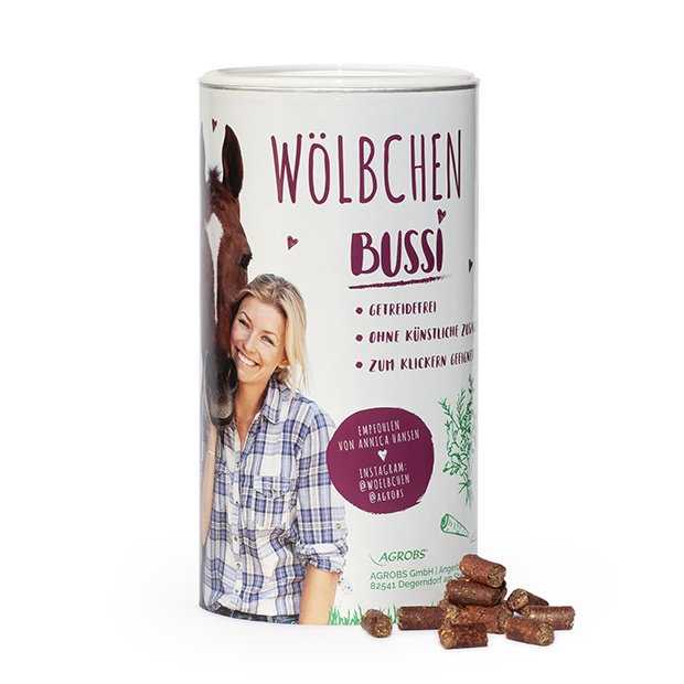 Agrobs - Wölbchen Bussi - Getreide- und melassefreie Pferdeleckerlis Agrobs - Wölbchen Bussi - Getreide- und melassefreie Pferdeleckerlis