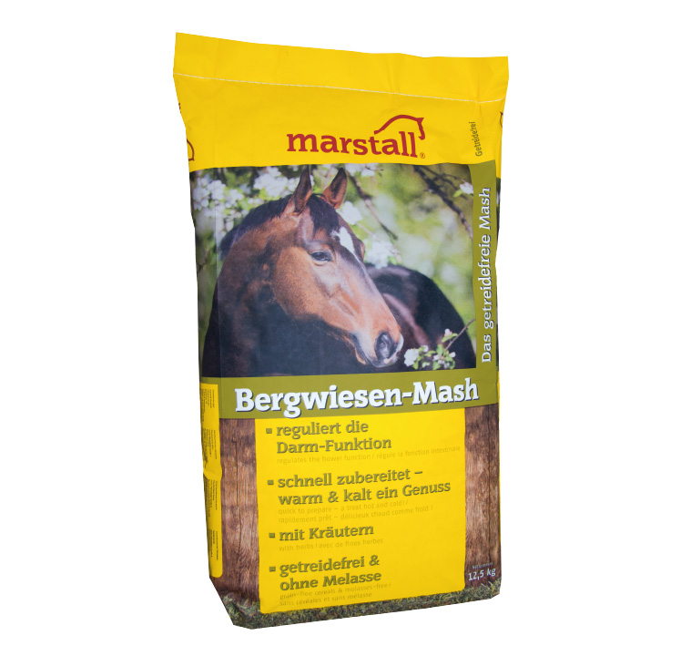marstall - Bergwiesen-Mash - getreide- und melassefreies Mash für Pferde marstall - Bergwiesen-Mash - getreide- und melassefreies Mash für Pferde
