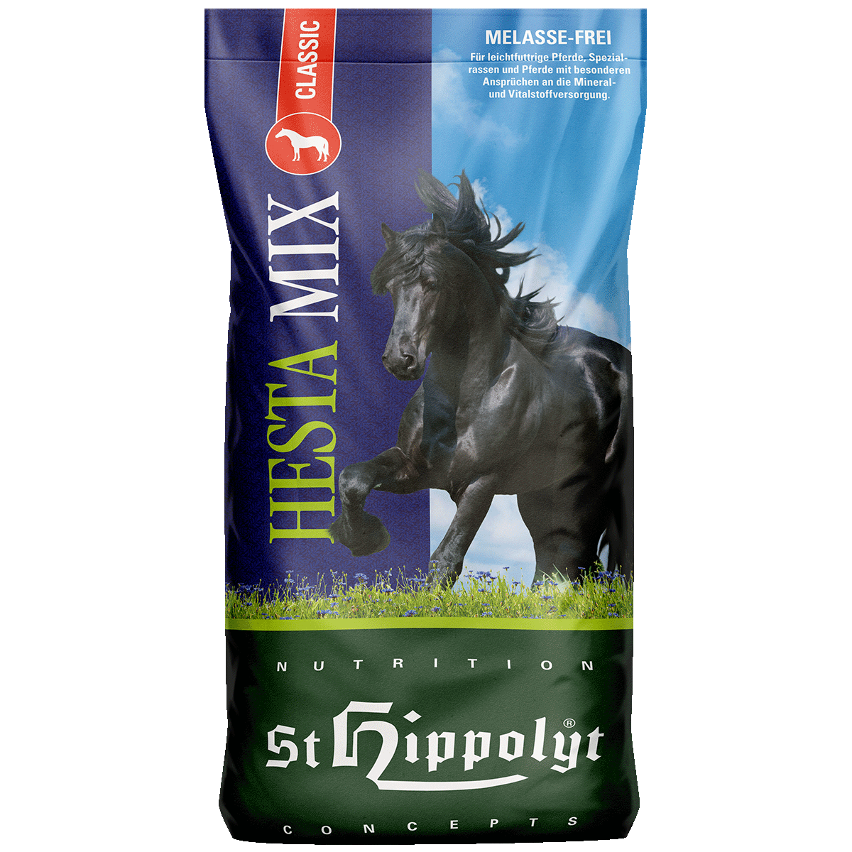 St.Hippolyt - Hesta Mix Classic - Vitalstoffreiches und hoch bioverfügbares Pferdefutter