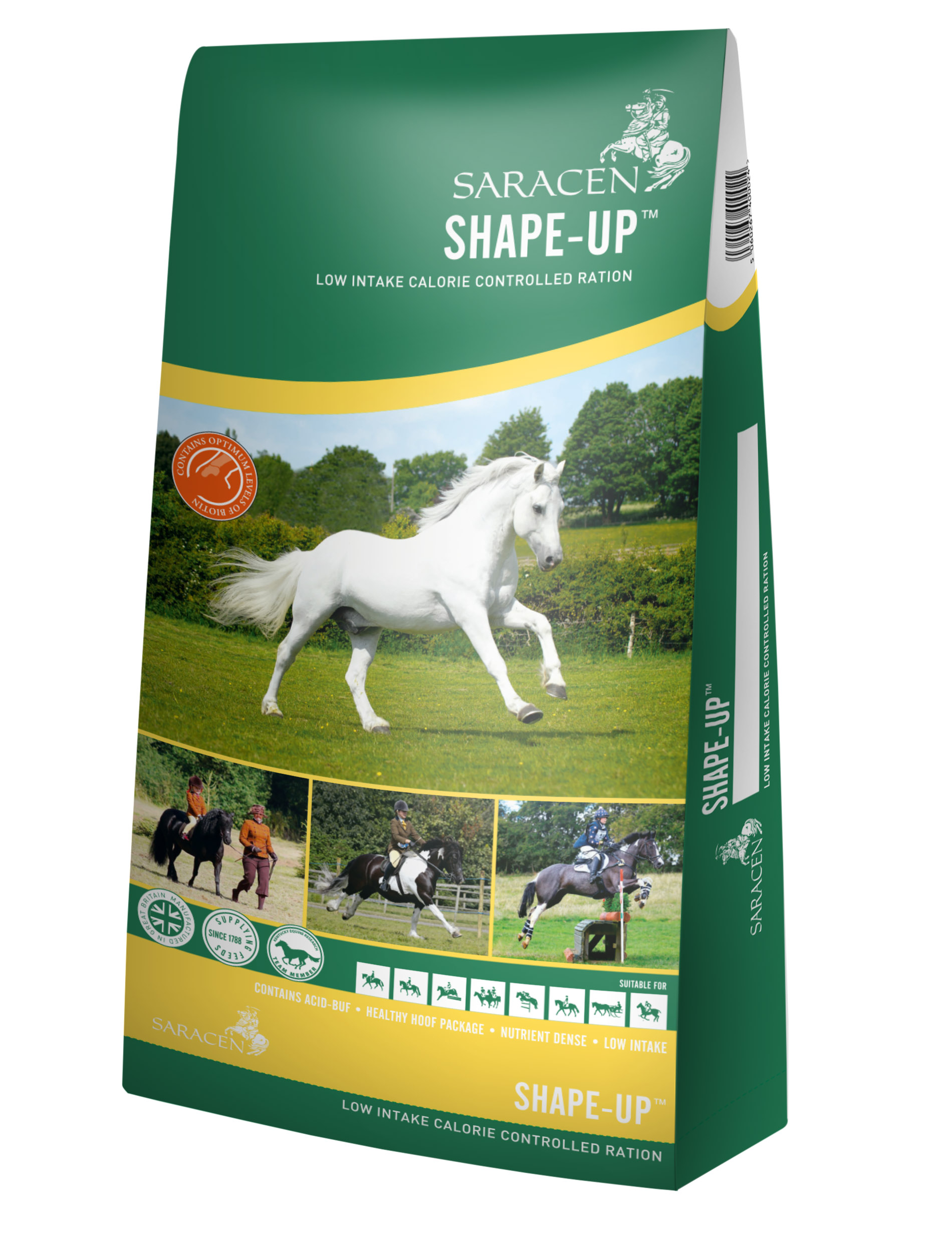 Saracen - Shape-Up - kalorienarmes Futter für leichtfuttrige Pferde - mit hohem Rohfasergehalt