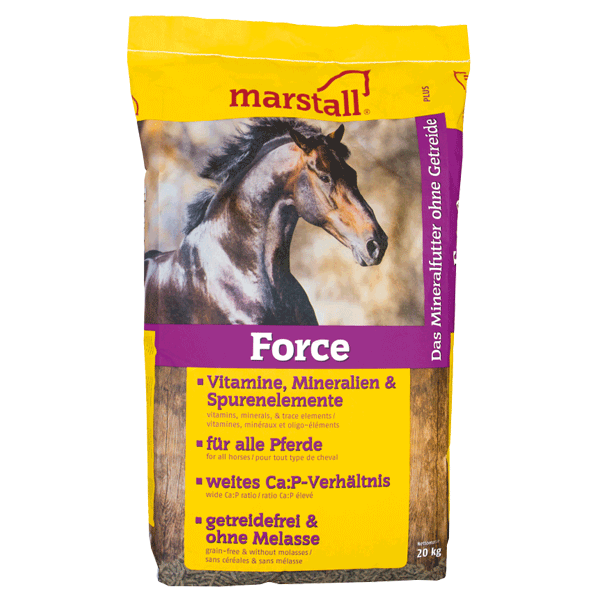 marstall - Force - getreide- und melassefreies Mineralfutter für Pferde
