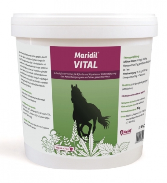 Maridil - VITAL - natürliches Ergänzungsfuttermittel zur Unterstützung der Leber und Nieren