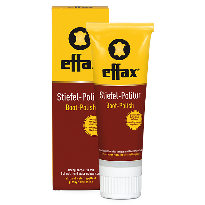 effax® - Stiefel-Politur schwarz - Schutz und Pflege für Reitlederstiefel
