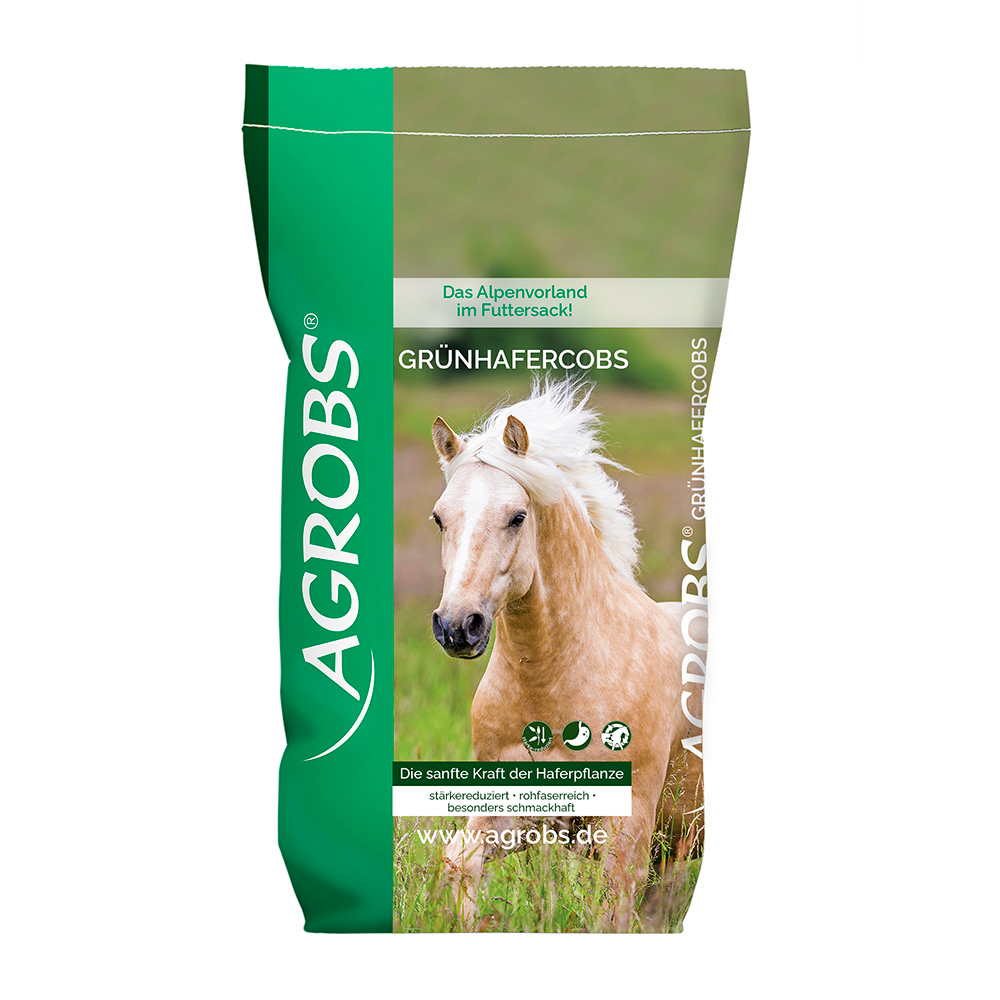 Agrobs - Grünhafercobs - Stärkereduziertes und rohfaserreiches Pferdefutter