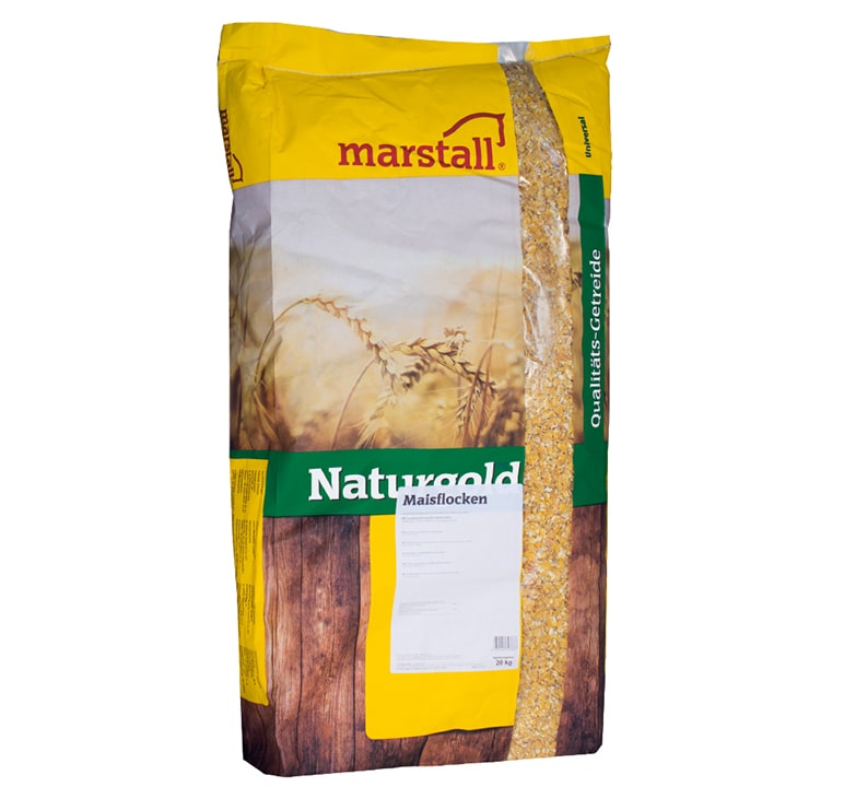 marstall - Naturgold Maisflocken - Reine Getreideflocken