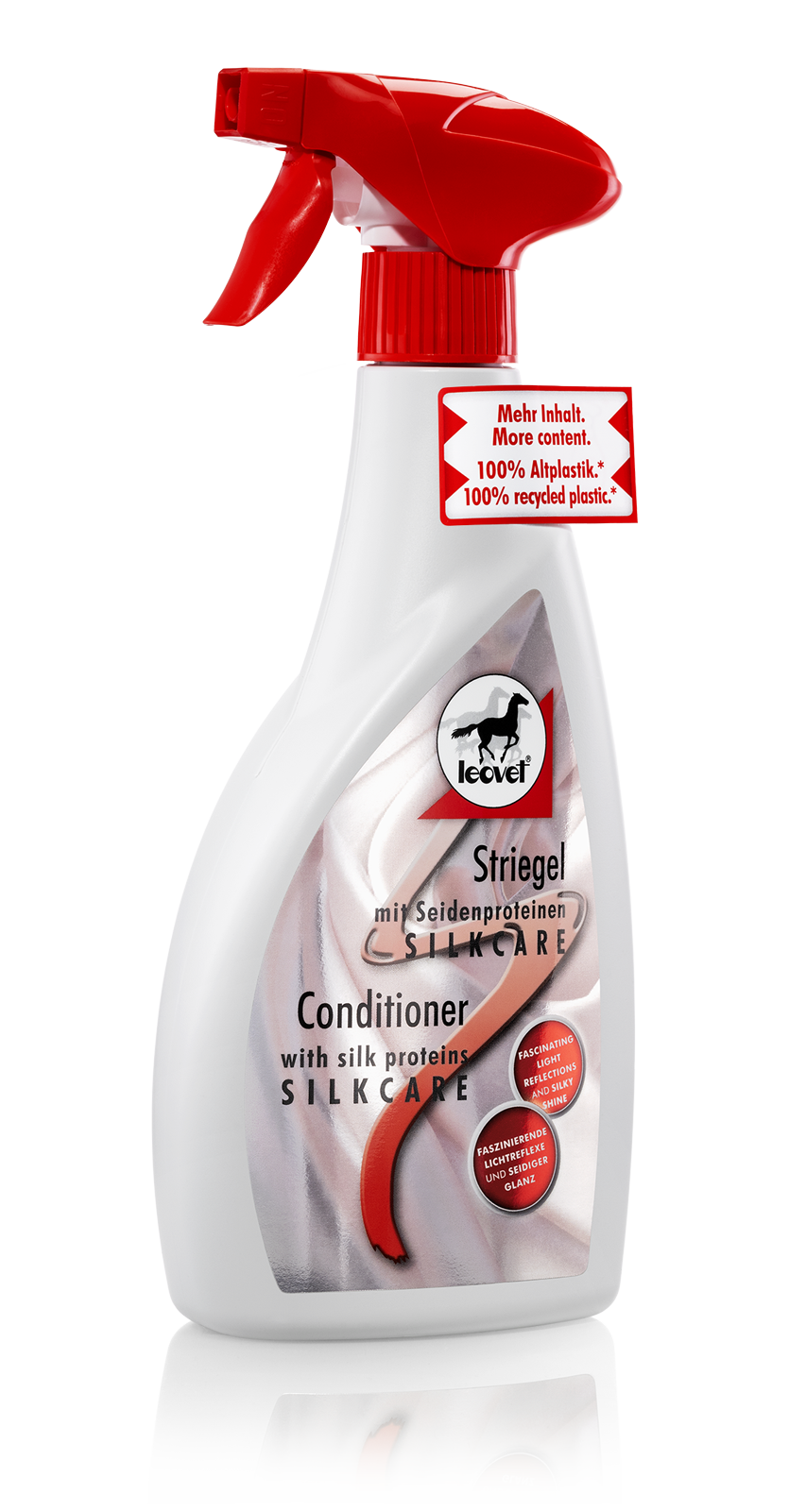 Leovet - Silkcare Striegel - erstrahlende Lichtreflexe durch hochwertige Seidenproteine