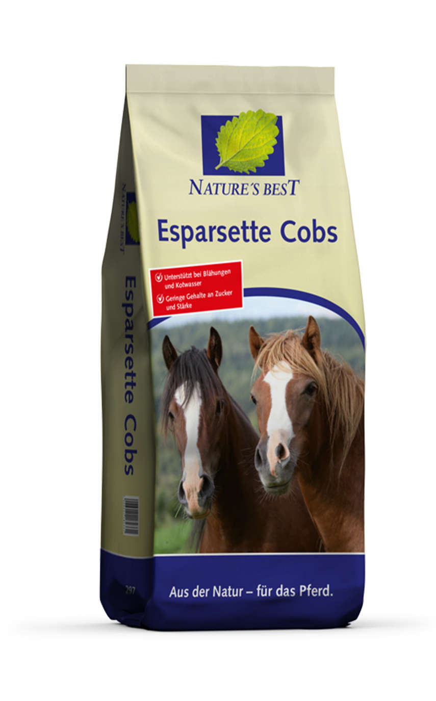 Nature's Best - Esparsette Cobs - getreide- und melassefreie Cobs für alle Pferde geeignet