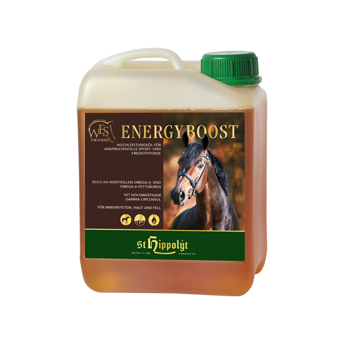 WES FOR HORSES - Energy Boost - Hochleistungsöl für anspruchsvolle Sport- und Freizeitpferde WES FOR HORSES - Energy Boost - Hochleistungsöl für anspruchsvolle Sport- und Freizeitpferde