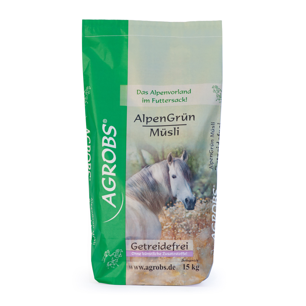 Agrobs - AlpenGrün Müsli - getreide- und melassefreies Müsli Agrobs - AlpenGrün Müsli - getreide- und melassefreies Müsli