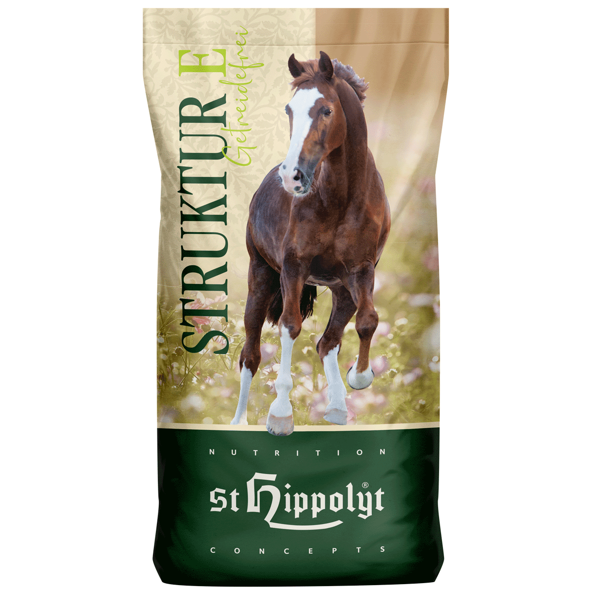 St.Hippolyt - Struktur E® Getreidefrei - zucker- und stärkereduziertes Müslikonzentrat für Pferde
