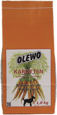 OLEWO Karotten Pellets - wertvolle Futterergänzung für alle Hunderassen