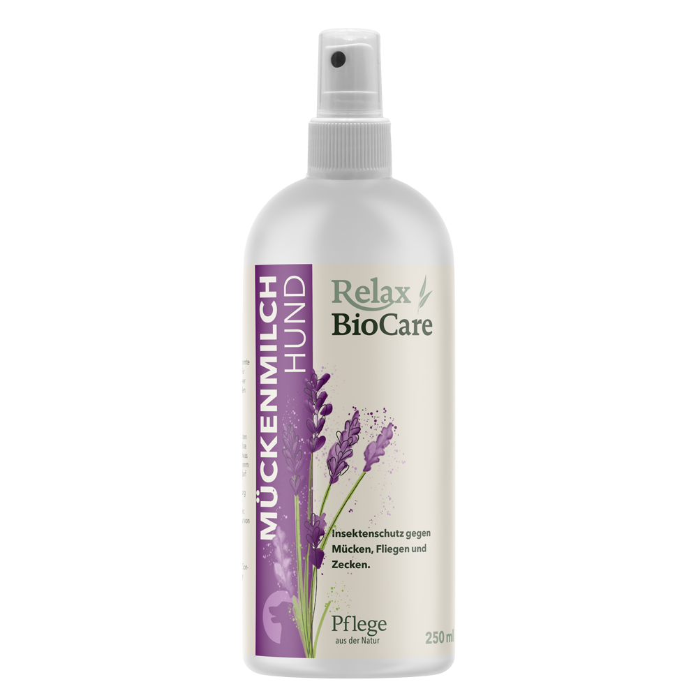 Relax BioCare - Mückenmilch® Hund - Schutz gegen Mücken, Fliegen & Zecken Relax BioCare - Mückenmilch® Hund - Schutz gegen Mücken, Fliegen & Zecken
