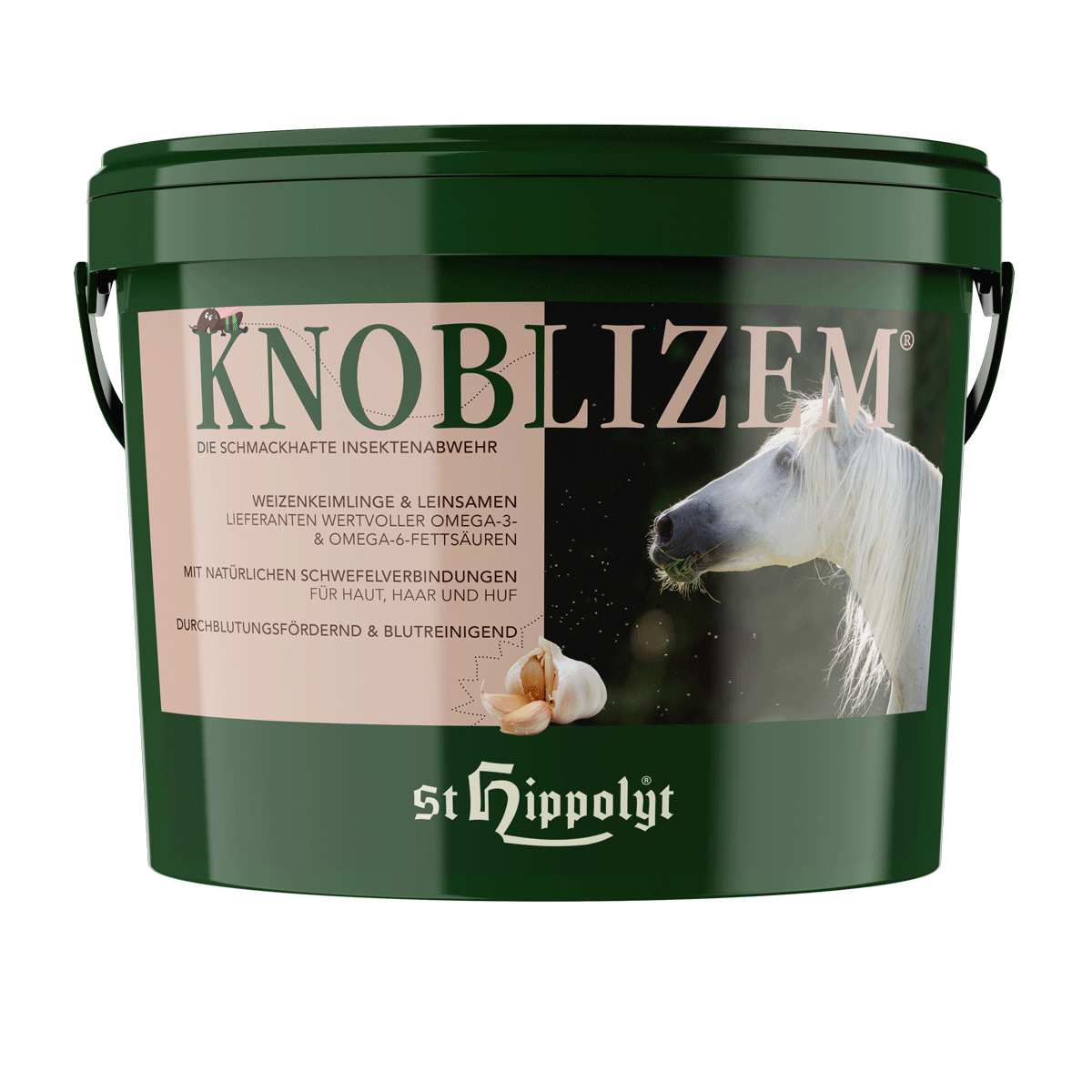 St.Hippolyt - Knoblizem - Ergänzungsfutter für Verdauung und Insektenabwehr St.Hippolyt - Knoblizem - Ergänzungsfutter für Verdauung und Insektenabwehr
