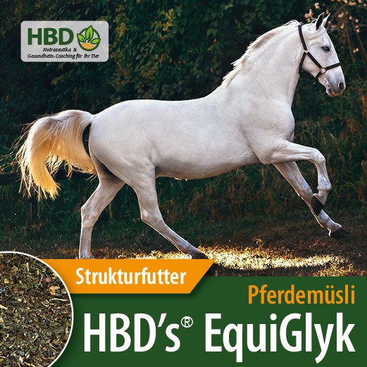 HBD-Agrar - HBD's® EquiGlyk - getreidefreies Strukturmüsli für Pferde - niederglykämisch