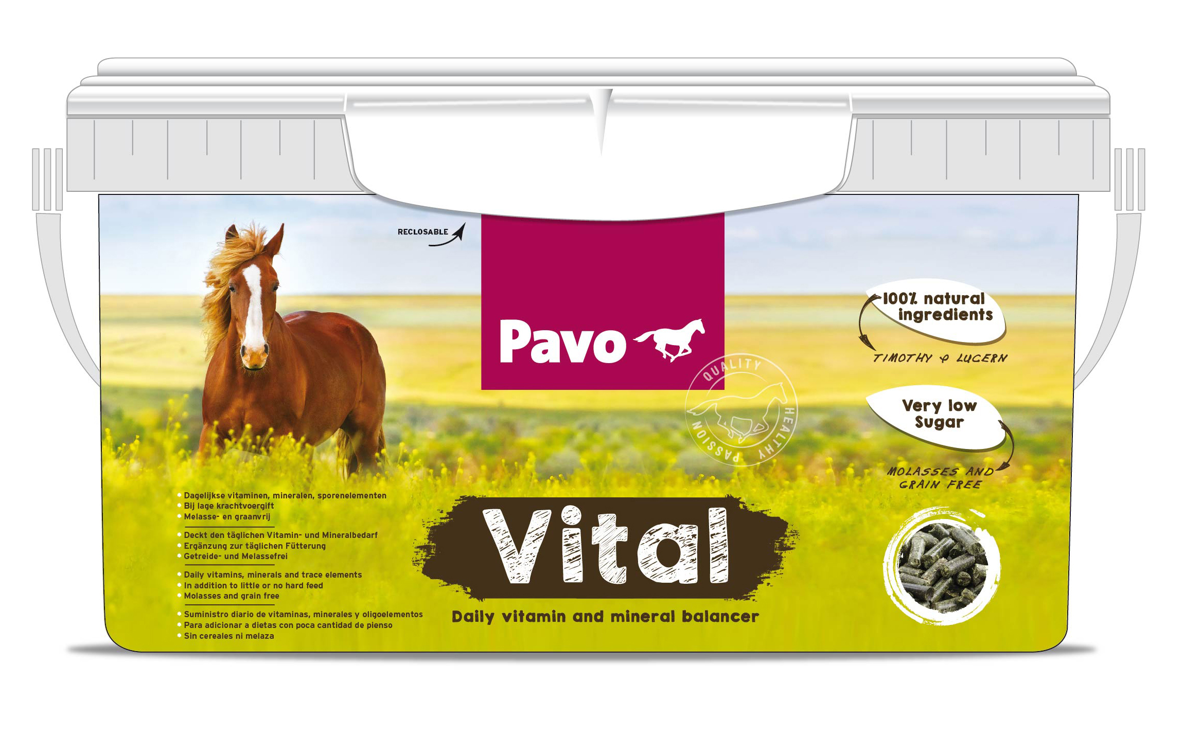 Pavo - Vital - Getreide- und melassefreies Mineralfutter