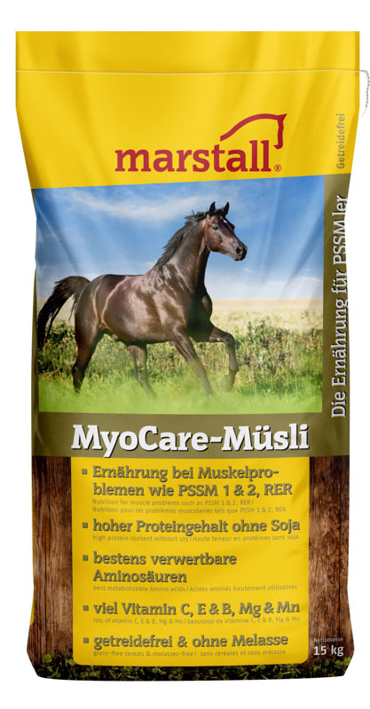 marstall - MyoCare-Müsli – für Pferde mit erblich bedingten Muskelproblemen marstall - MyoCare-Müsli – für Pferde mit erblich bedingten Muskelproblemen
