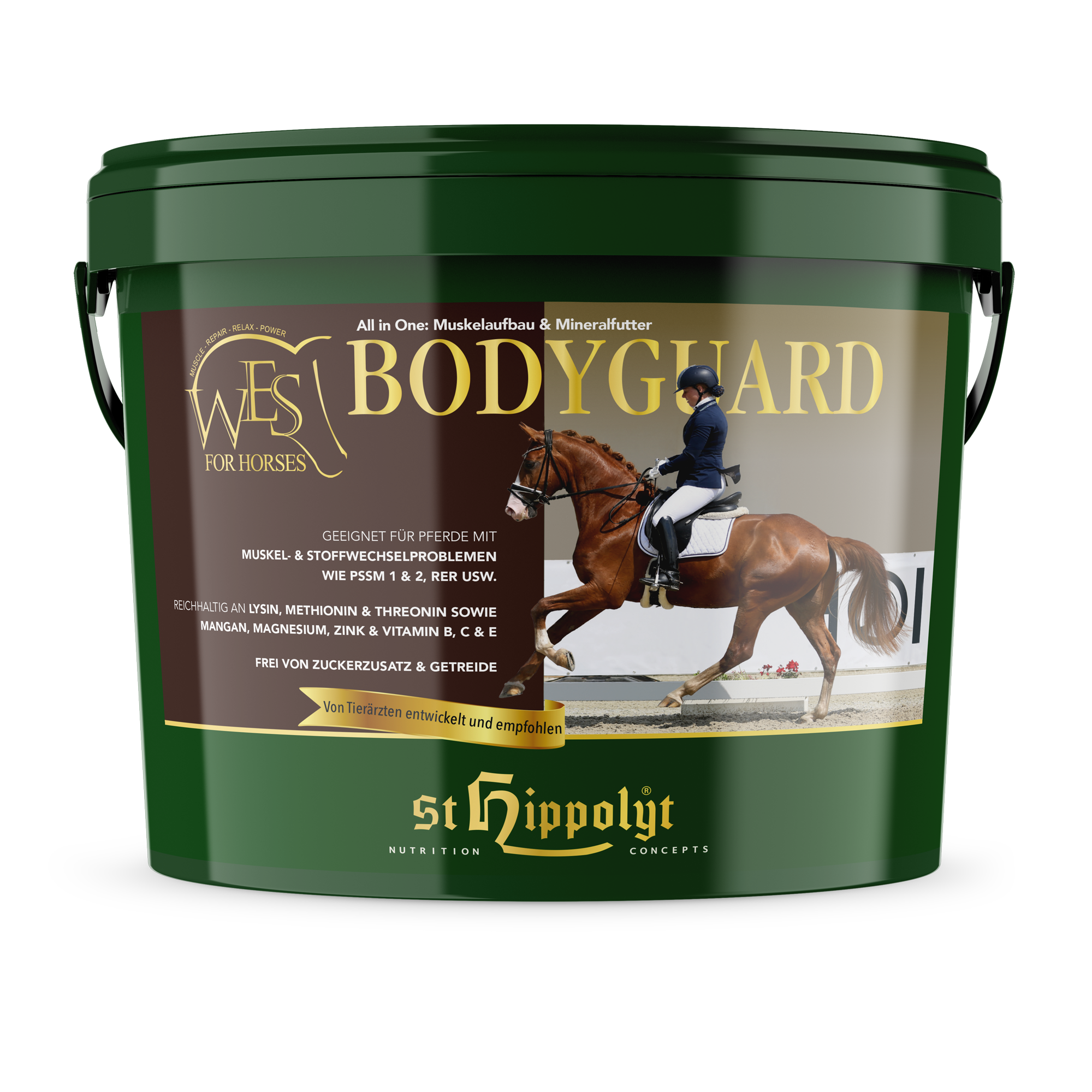 WES FOR HORSES - Bodyguard - Muskelaufbau & Mineralfutter für Sportpferde WES FOR HORSES - Bodyguard - Muskelaufbau & Mineralfutter für Sportpferde
