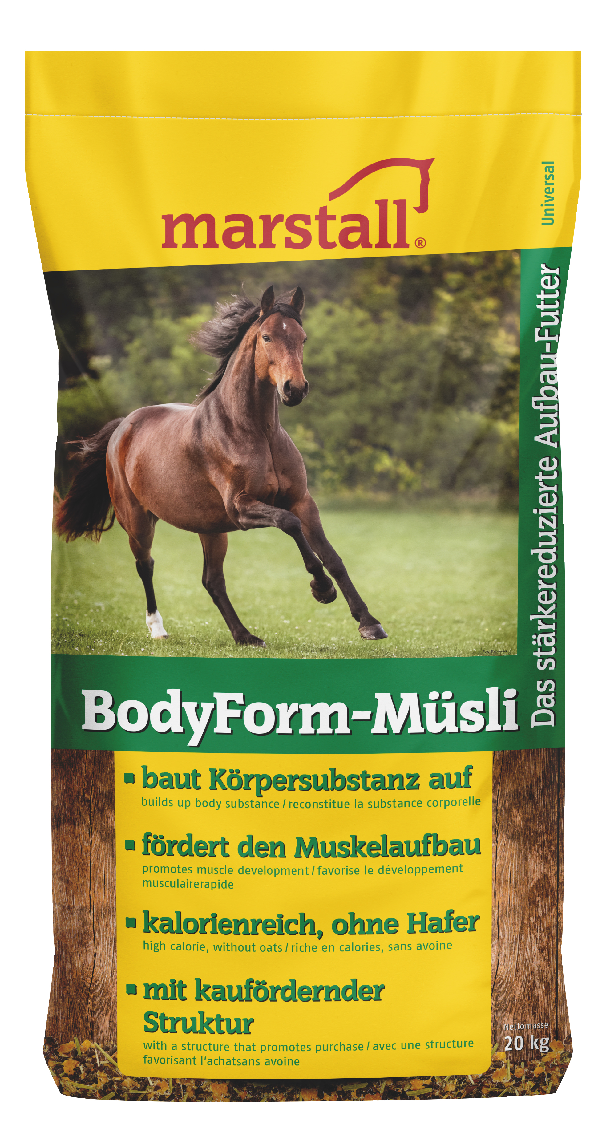 marstall - BodyForm-Müsli - Aufbau-Futter für Pferde - stärkereduziert und haferfrei marstall - BodyForm-Müsli - Aufbau-Futter für Pferde - stärkereduziert und haferfrei