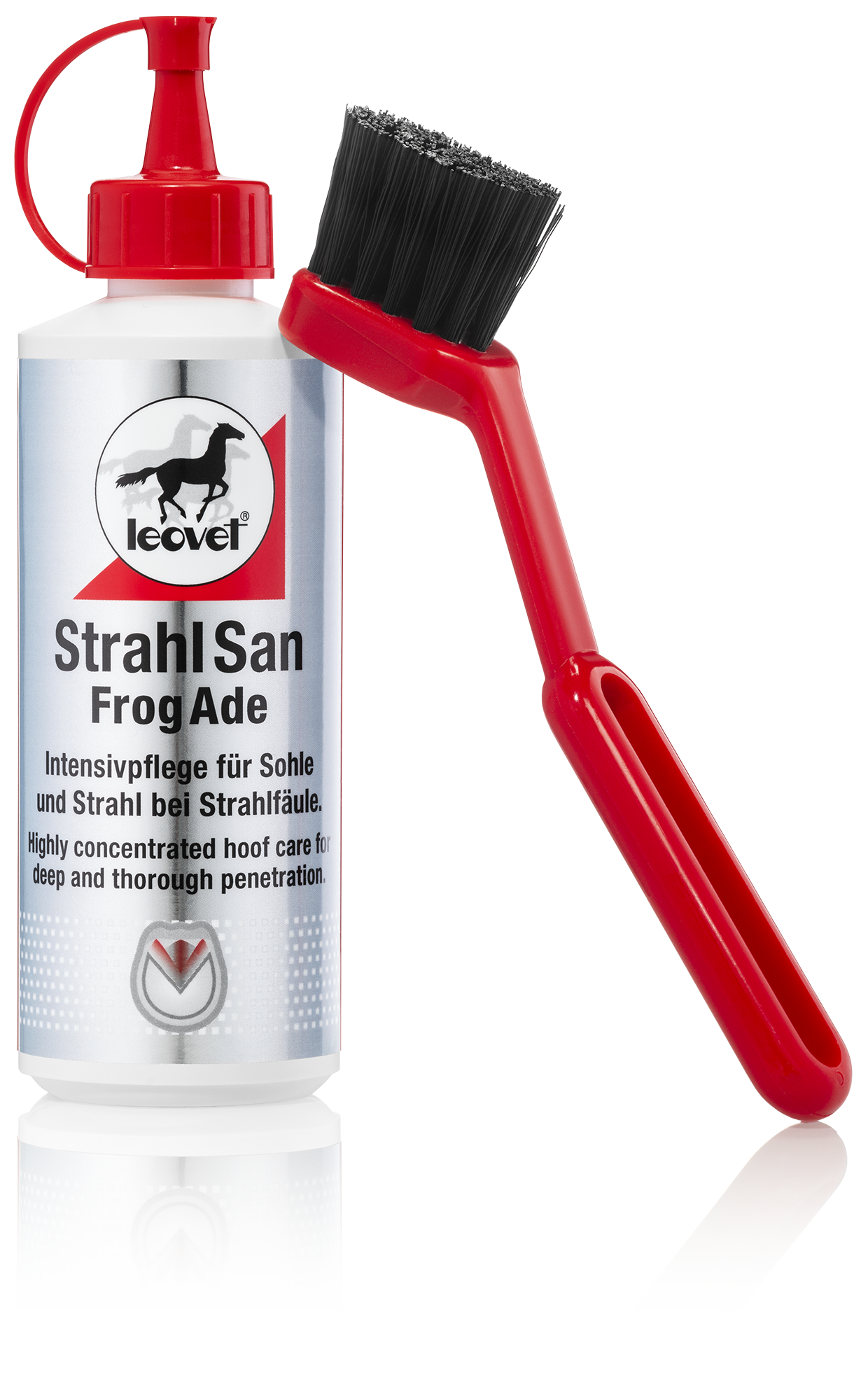 Leovet - StrahlSan mit Pinsel - Intensivpflege für Sohle und Strahl bei Strahlfäule