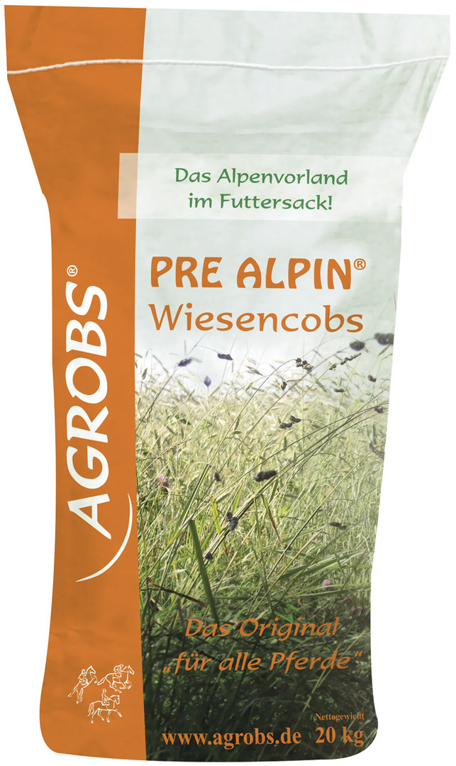Agrobs - Pre Alpin Wiesencobs - Melassefreies Grundfutter aus 60 unterschiedlichen Kräutern