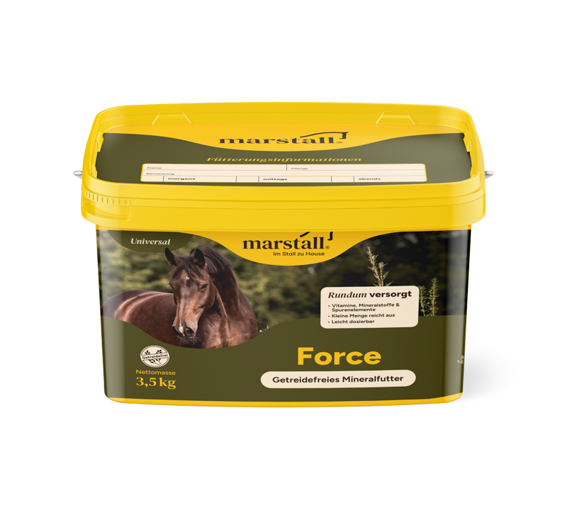 marstall - Force - getreide- und melassefreies Mineralfutter für Pferde