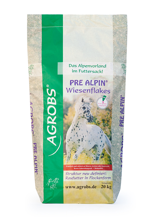 Agrobs - Pre Alpin Wiesenflakes - Raufutter für Pferde in Flockenform Agrobs - Pre Alpin Wiesenflakes - Raufutter für Pferde in Flockenform