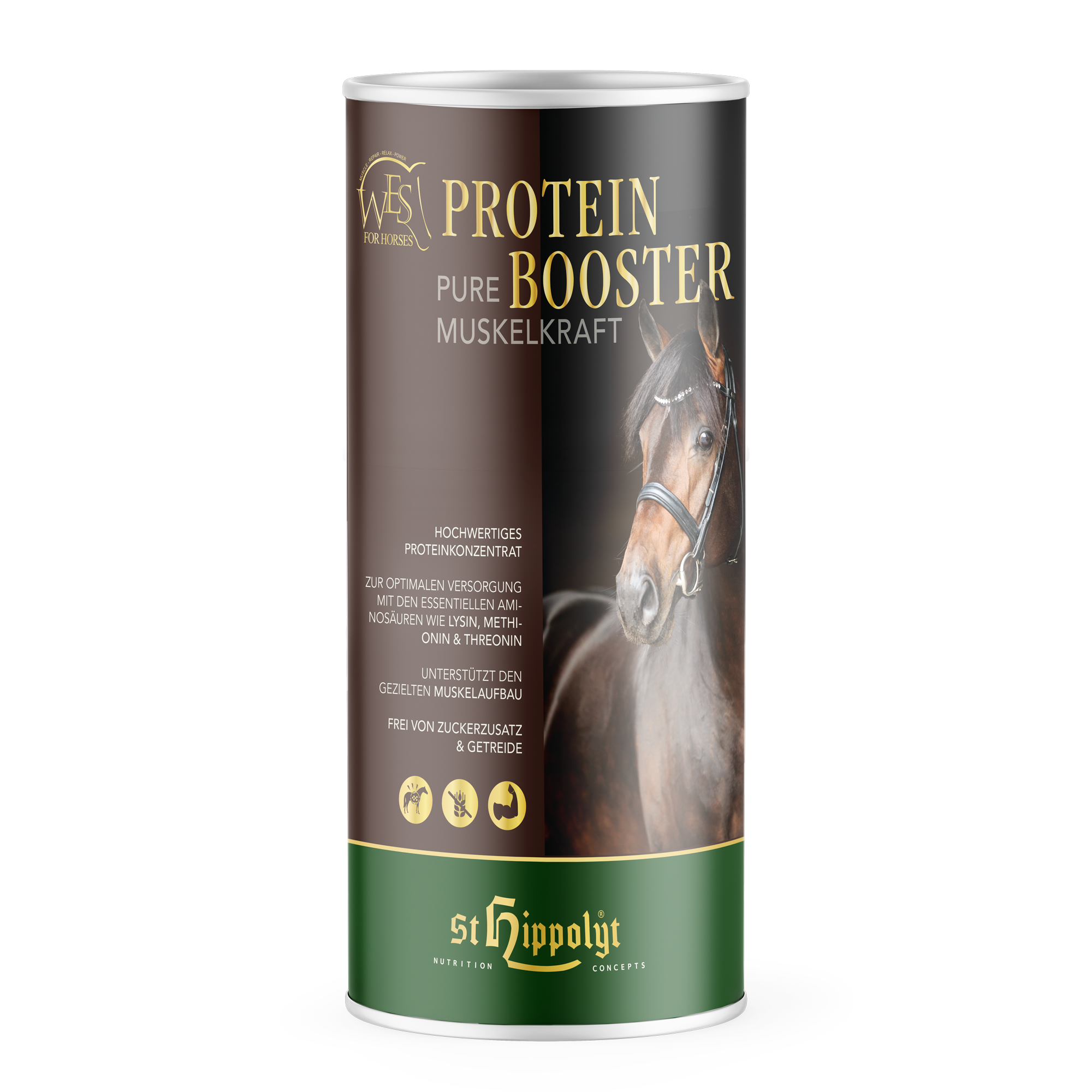 WES FOR HORSES - Protein Booster - Hochwertiges Proteinkonzentrat für Pferde WES FOR HORSES - Protein Booster - Hochwertiges Proteinkonzentrat für Pferde