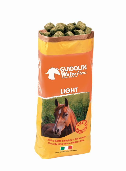 Guidolin - Wafer Fioc Light 20 kg - Stärke- und zuckerreduzierter Heuersatz für empfindliche Pferde