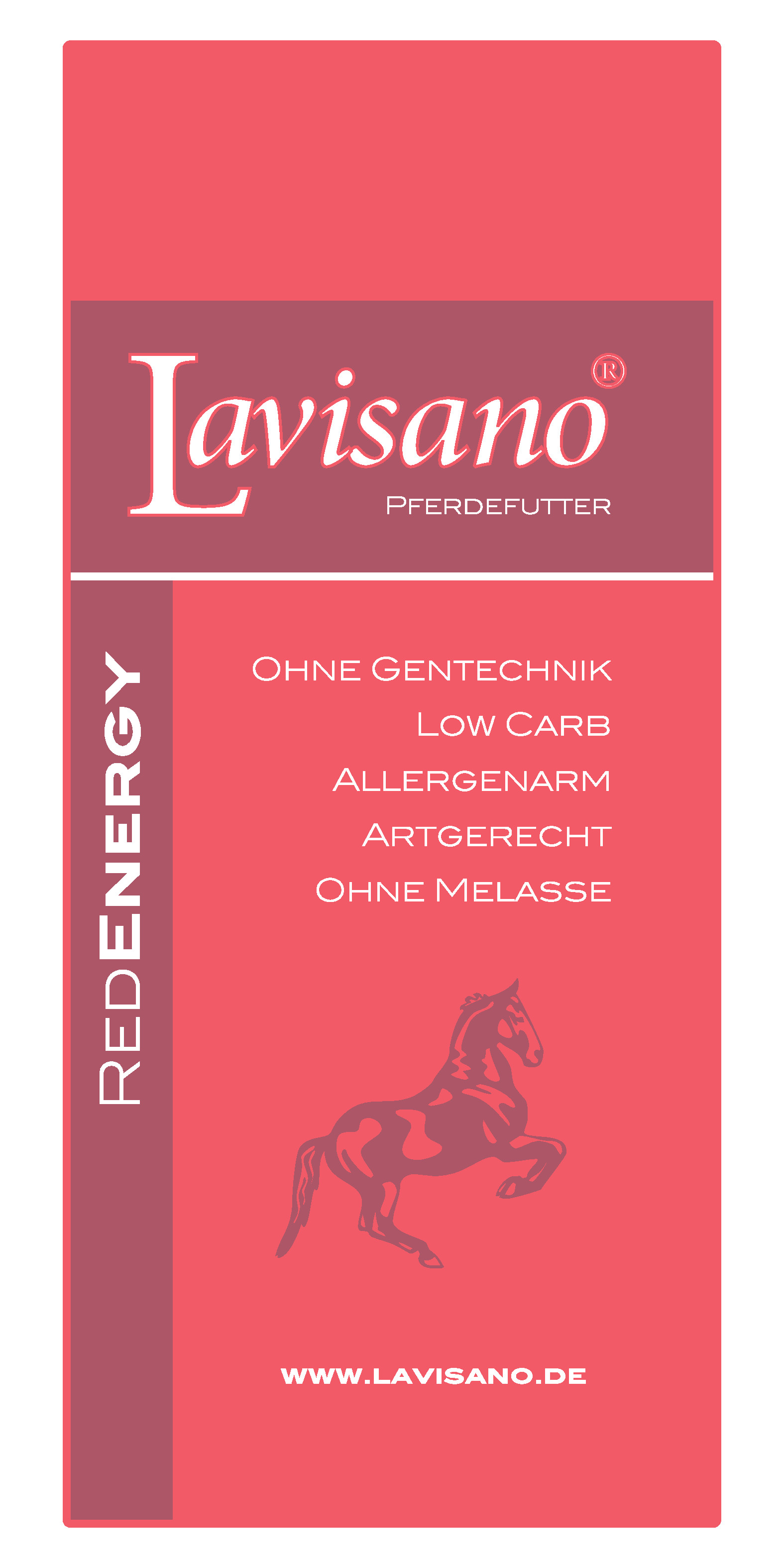 Lavisano - RedEnergy - Ergänzungsfutter zur Wettkampfvorbereitung und Rehabilitation