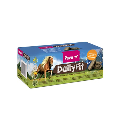 Pavo - DailyFit - Mineralbrikett für Pferde mit Blüten und Kräutern