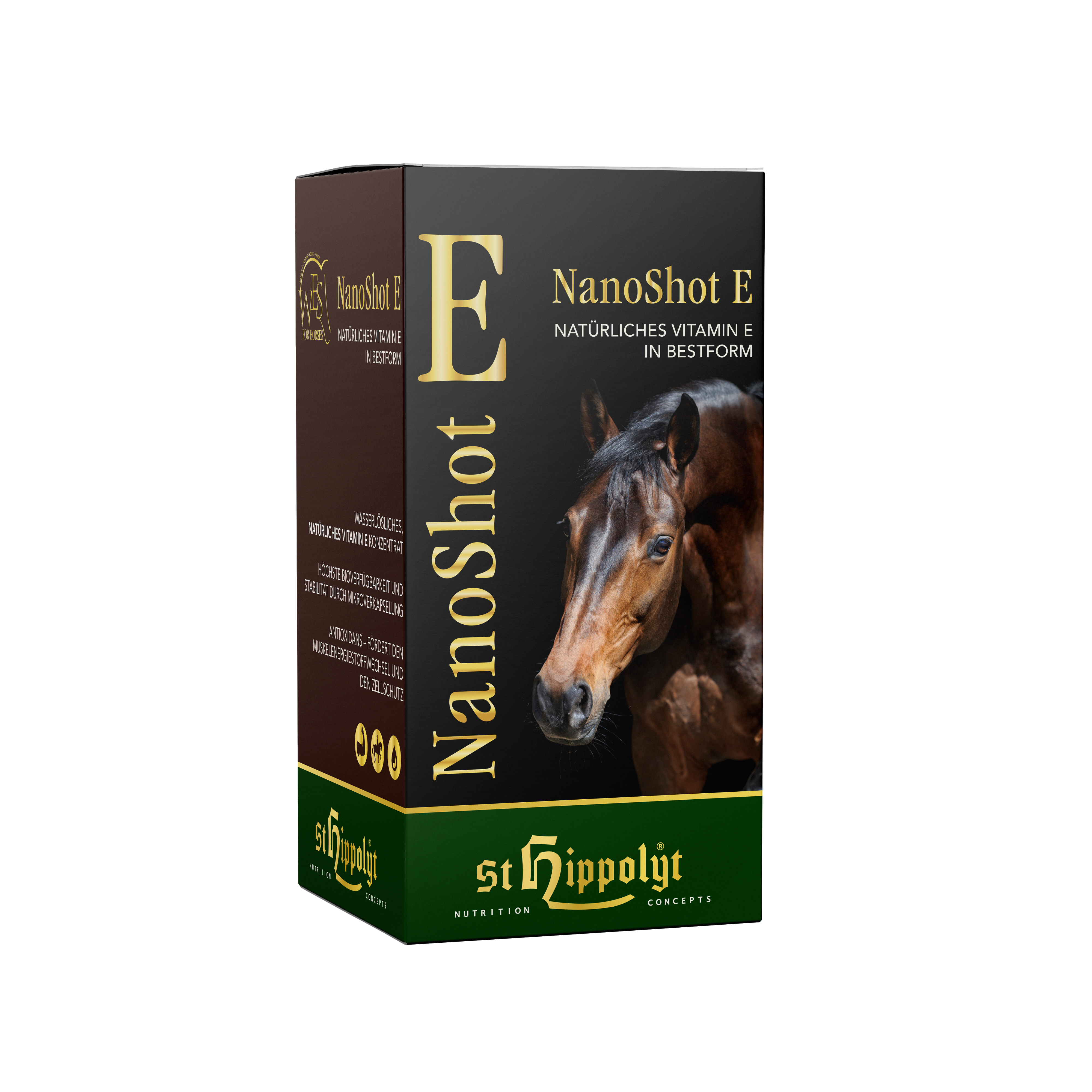 WES FOR HORSES - NanoShot E - wasserlösliches, natürliches Vitamin E Konzentrat für Pferde