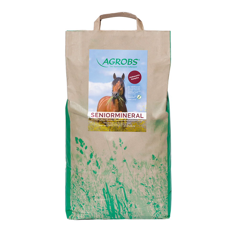 Agrobs - Seniormineral -  Hochverfügbare Mineralstoffversorgung für Pferde-Senioren Agrobs - Seniormineral -  Hochverfügbare Mineralstoffversorgung für Pferde-Senioren