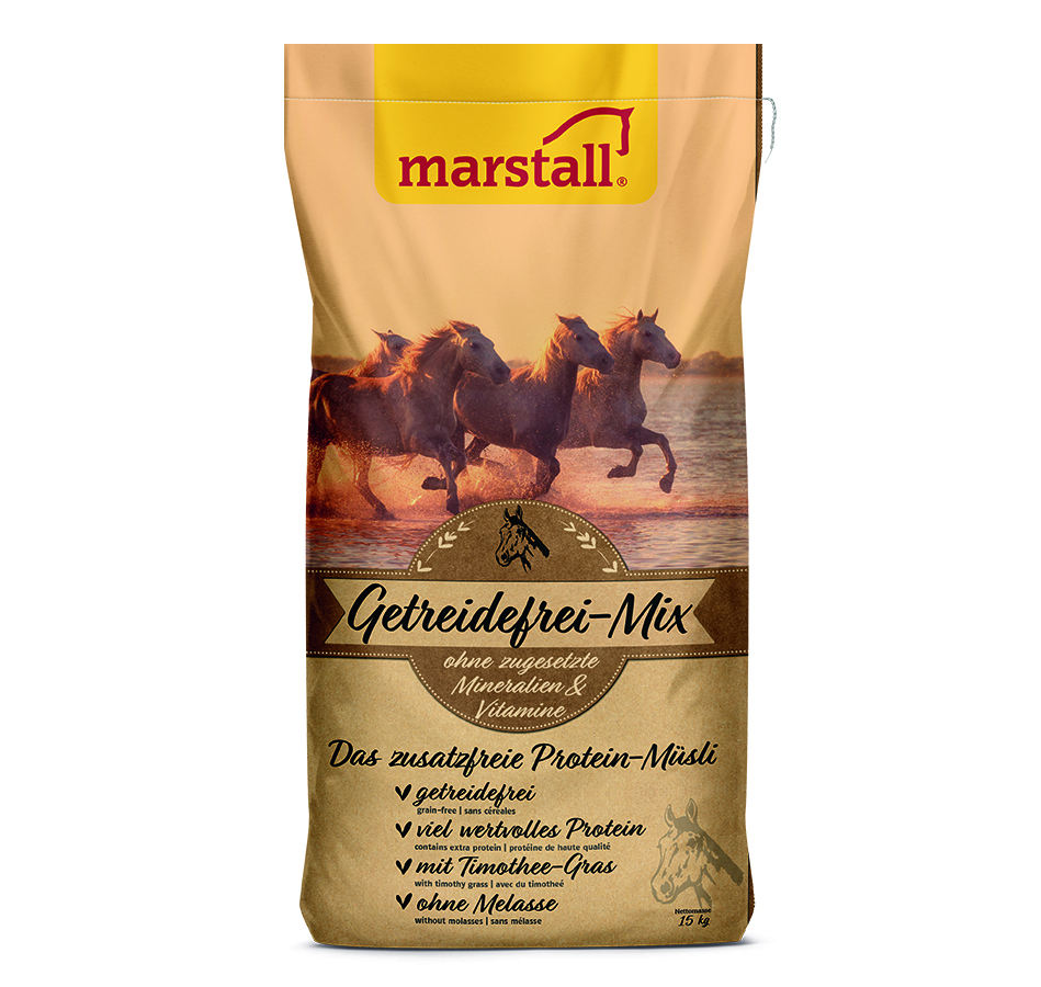 marstall - Getreidefrei-Mix – Protein-Müsli für Pferde - ohne Mineralien & Vitamine