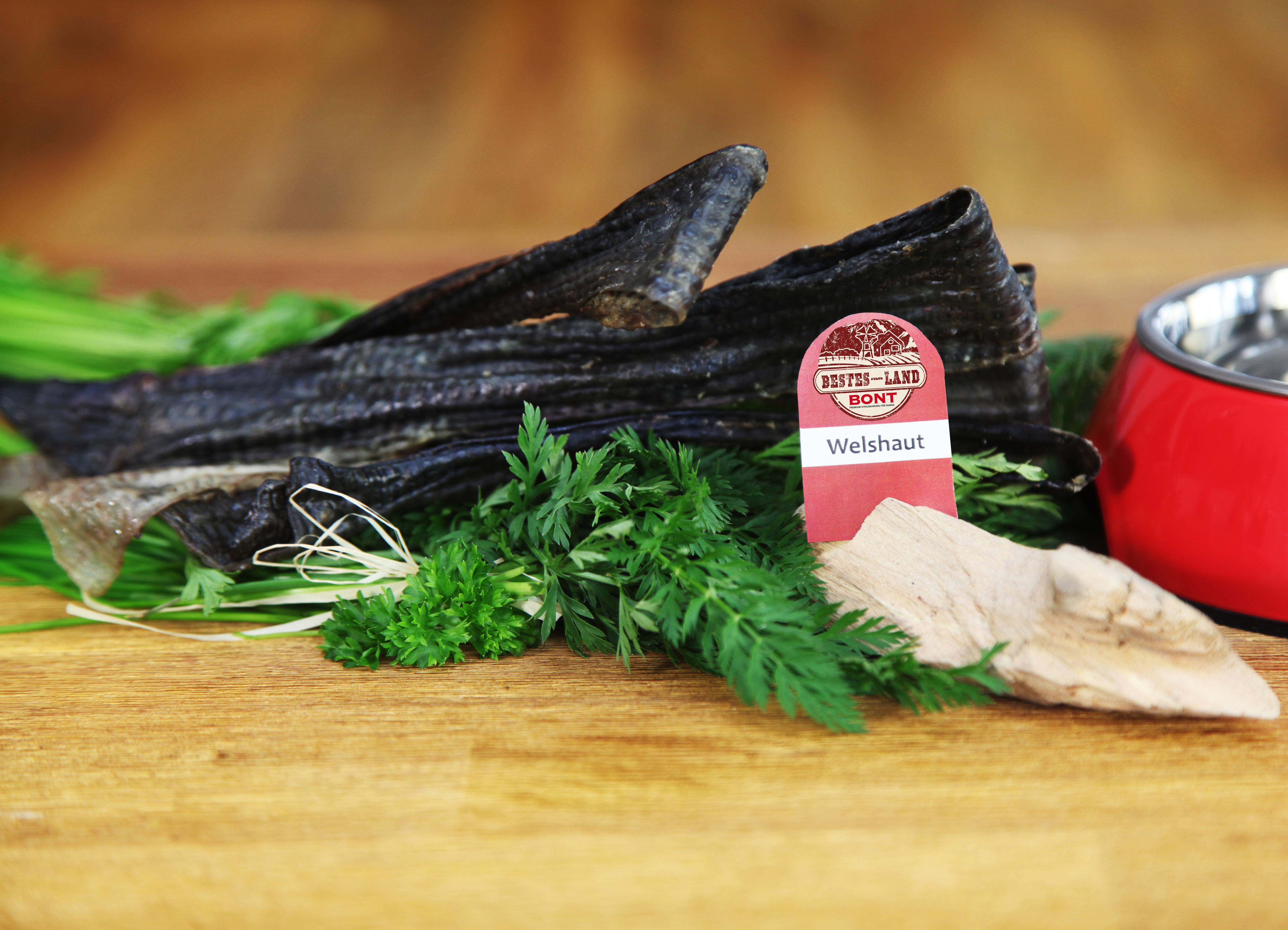 BONT - Wels-Haut - natürlicher Fisch-Snack für Hunde BONT - Wels-Haut - natürlicher Fisch-Snack für Hunde