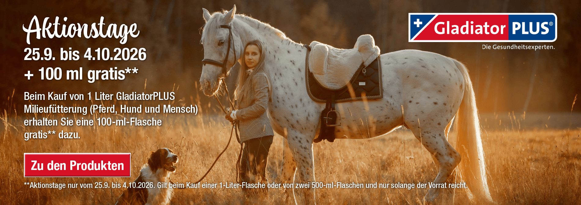 GladiatorPLUS Tage 25.9.-4.10.2026