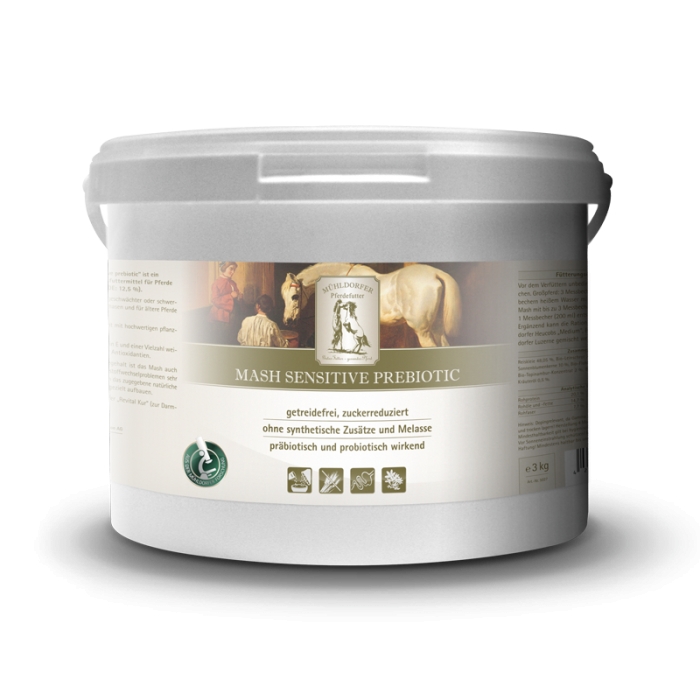 Mühldorfer - Mash Sensitive prebiotic - Getreidefreies Ergänzungsfuttermittel für Pferde Mühldorfer - Mash Sensitive prebiotic - Getreidefreies Ergänzungsfuttermittel für Pferde