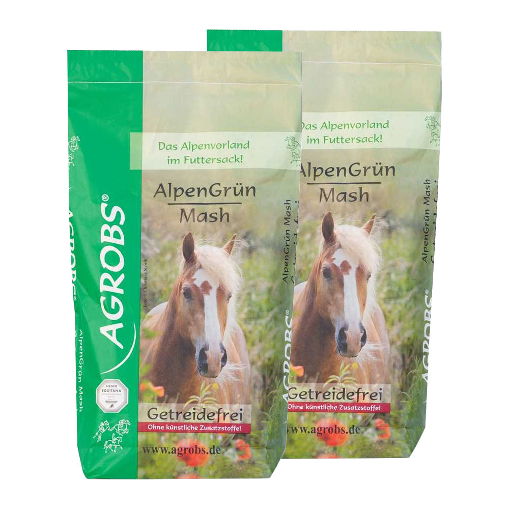 Agrobs - AlpenGrün Mash - Getreidefreies Mash ohne künstliche Zusatzstoffe
