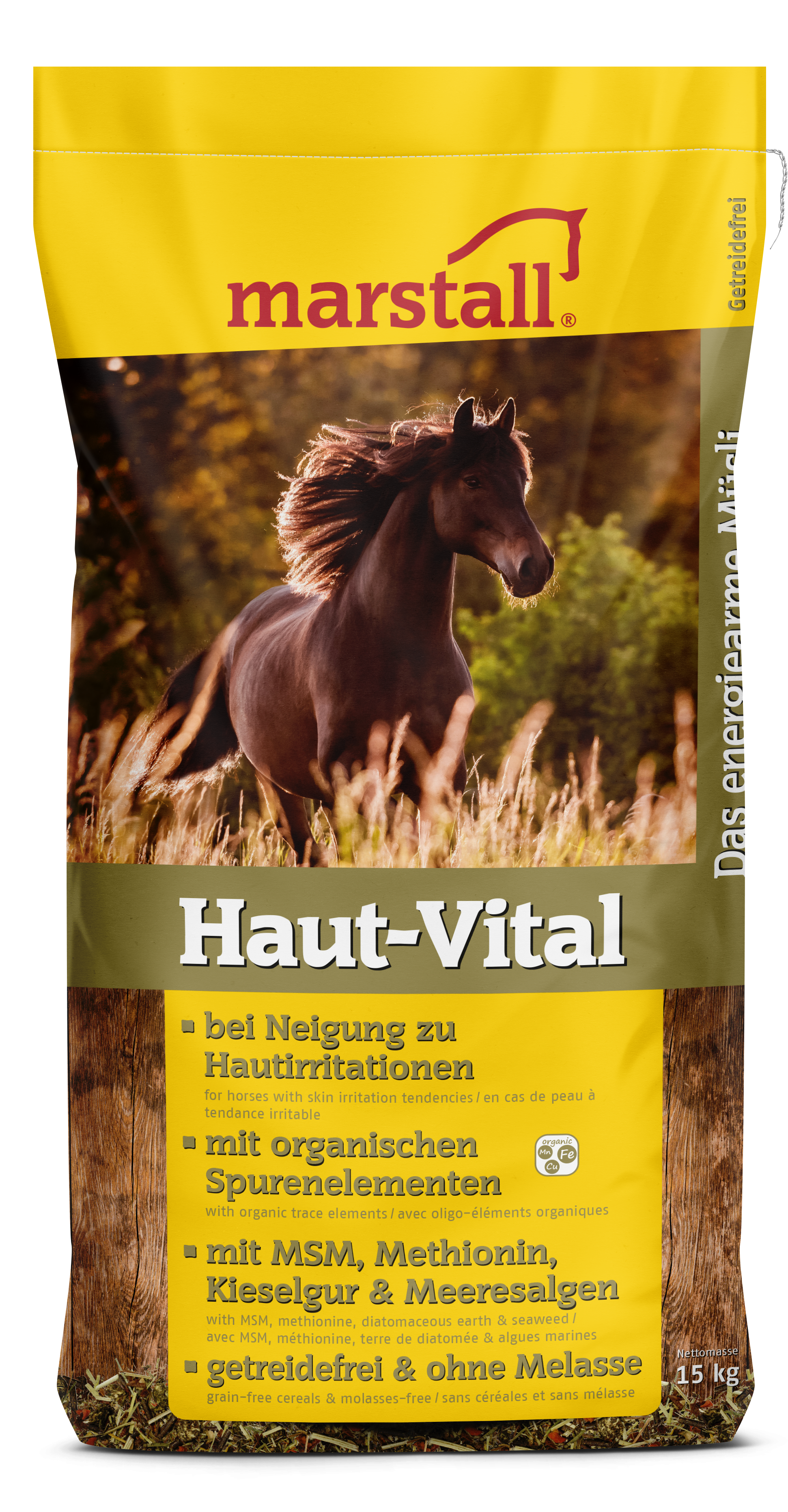 marstall - Haut-Vital - getreidefreies und energiearmes Müsli zur Unterstützung hautsensibler Pferde marstall - Haut-Vital - getreidefreies und energiearmes Müsli zur Unterstützung hautsensibler Pferde